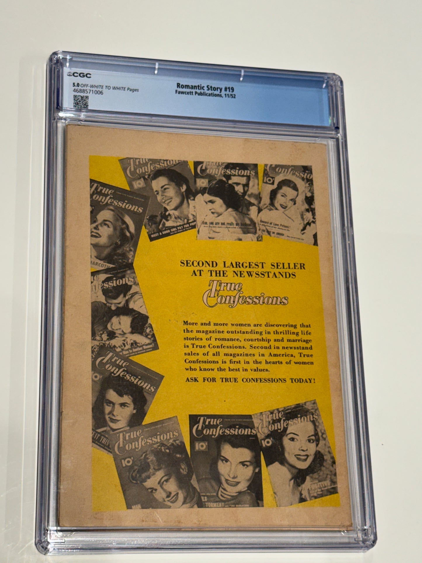 ROMANTIC STORY #19  CGC 5.0