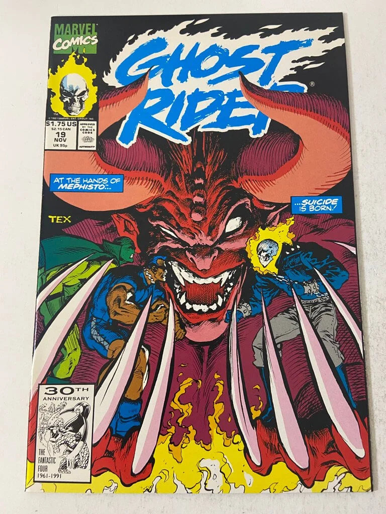 GHOST RIDER #19 Vol 2 VF 1ST APPEARANCE