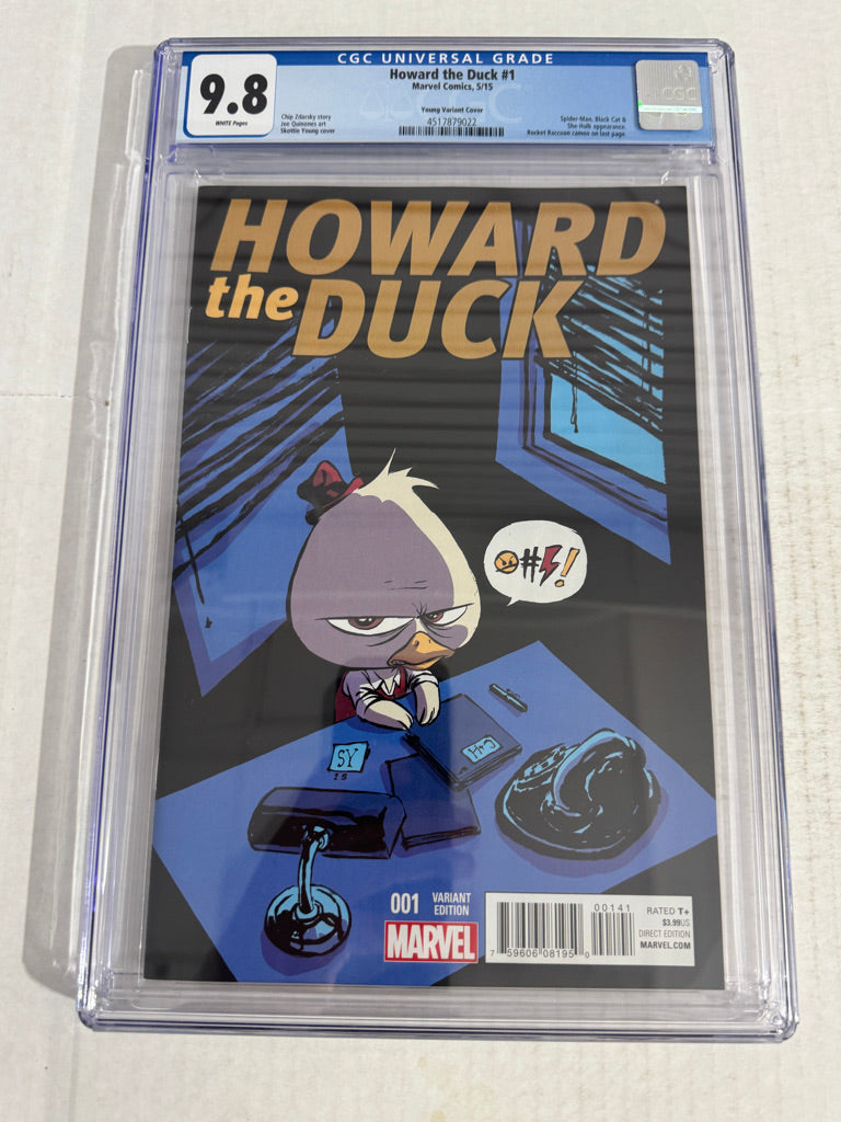 HOWARD THE DUCK #1 9.8 CGC Skottie Young Variant