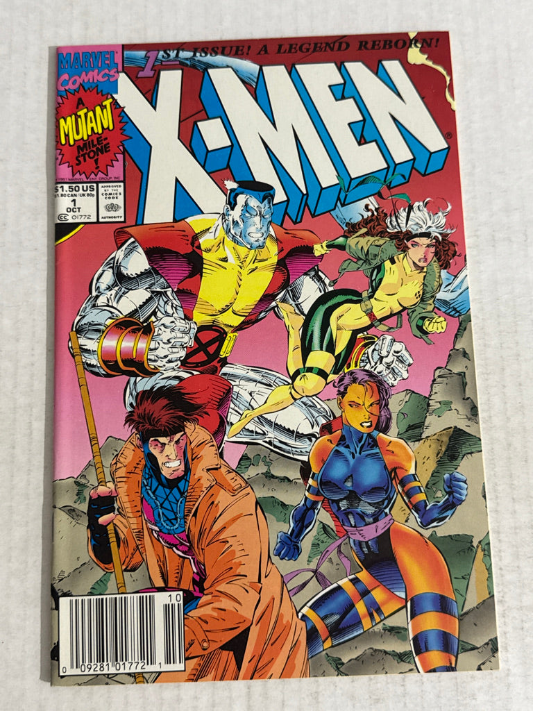 X-MEN #1 VF/NM Jim Lee B Variant  NEWSSTAND 1ST APPEARANCE