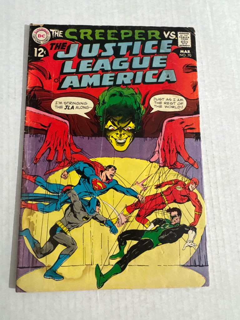 JUSTICE LEAGUE OF AMERICA #70 GD Neal Adams Cover