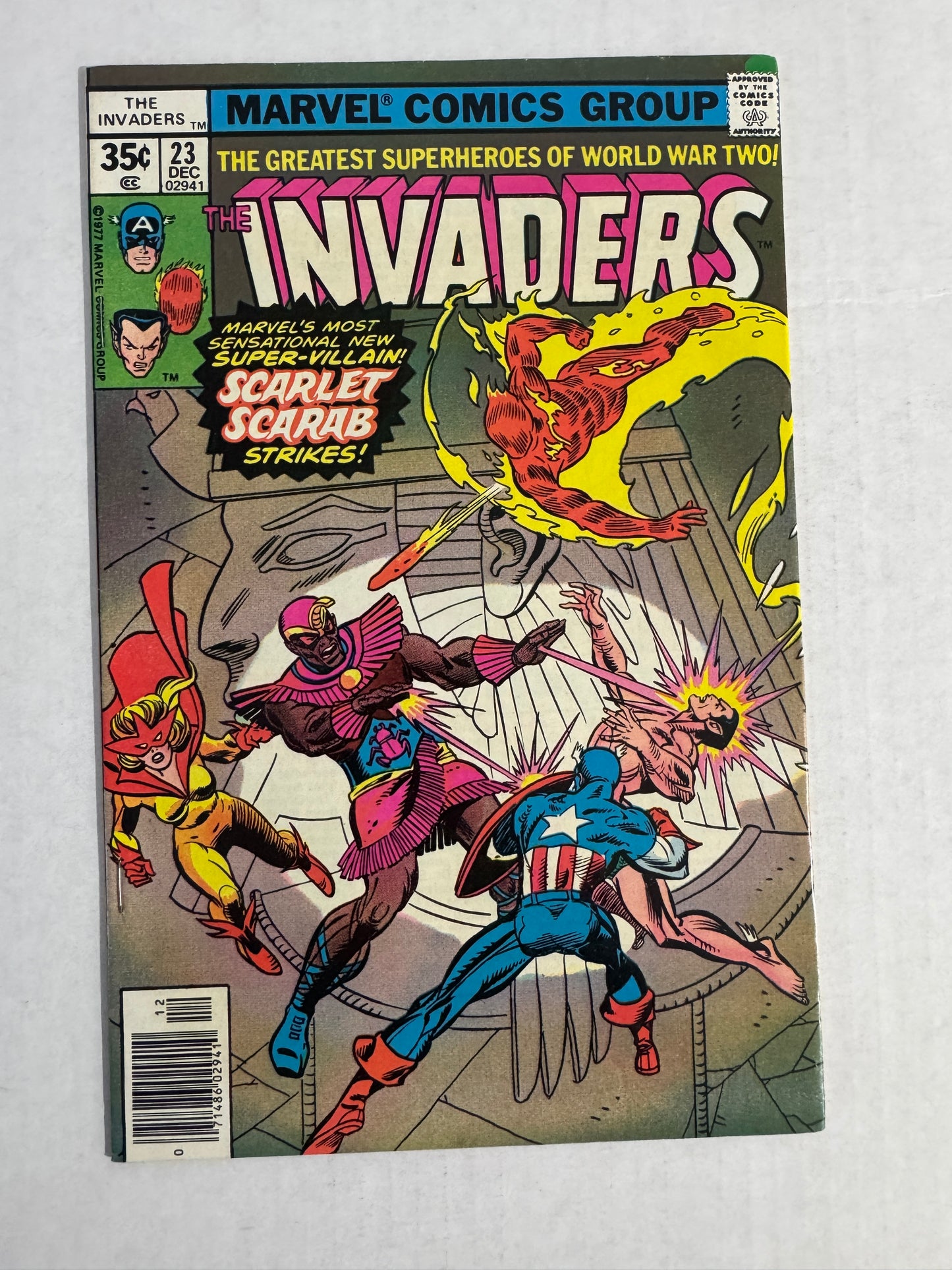 INVADERS #23 VF/NM 1ST APPEARANCE
