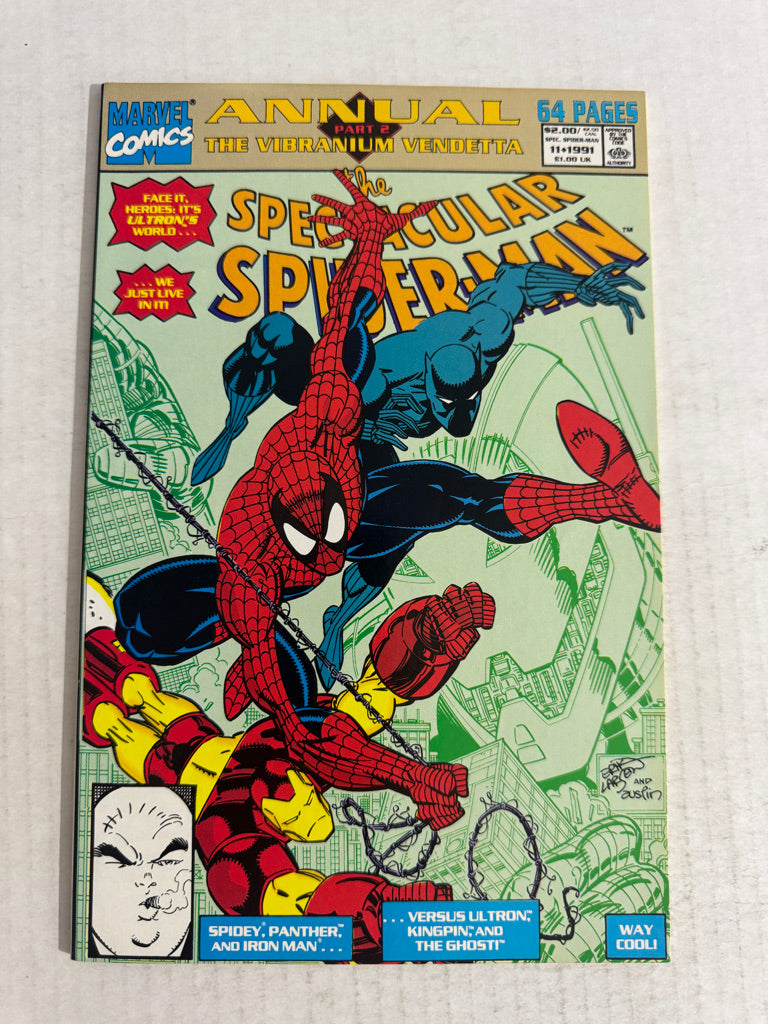 SPECTACULAR SPIDER-MAN ANNUAL #11 NM Erik Larsen Cover