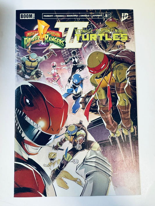 MIGHTY MORPHIN POWER RANGERS/TEENAGE MUTANT NINJA TURTLES III #5 NM