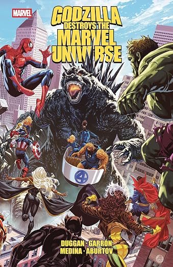 Godzilla Destroys The Marvel Universe TPB