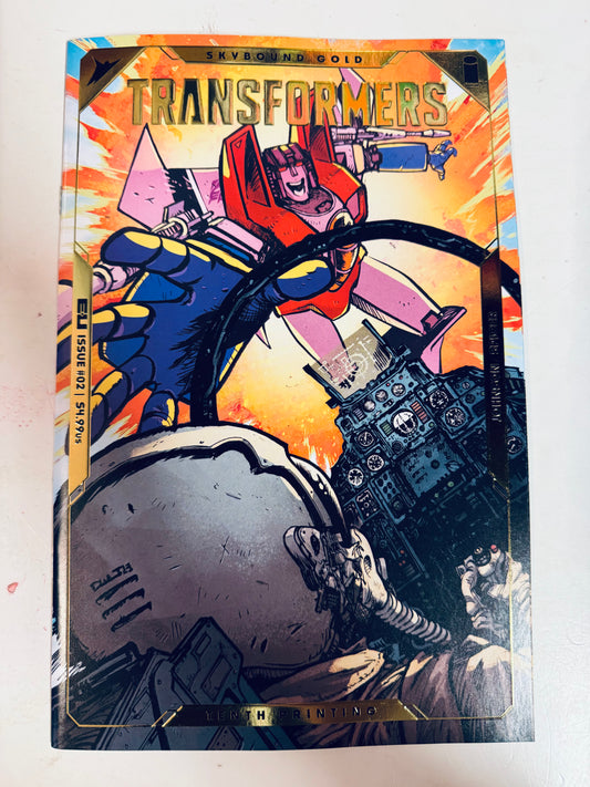 Transformers #2 NM 10th Printing Embossed Foil