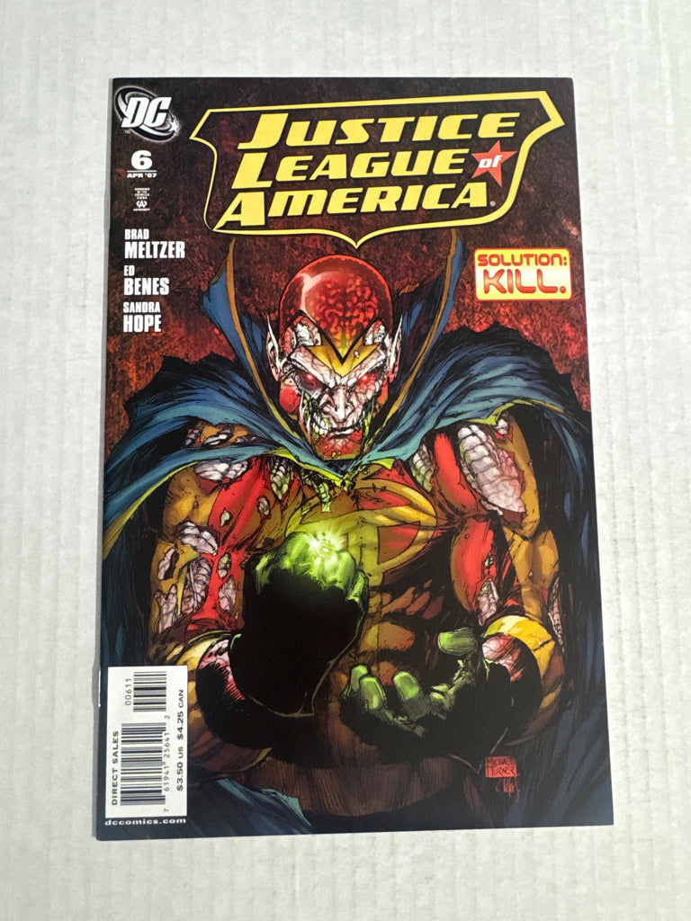 JUSTICE LEAGUE OF AMERICA #6 Vol 2 Michael Turner Cover
