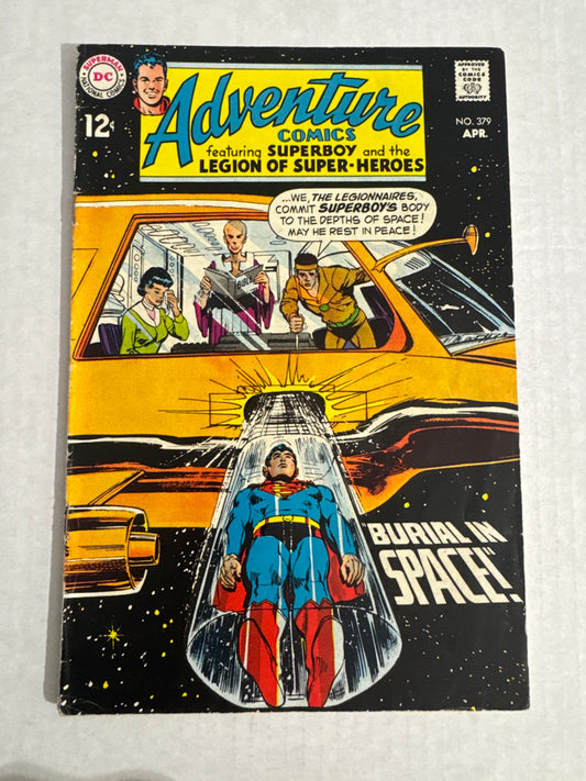 ADVENTURE COMICS #379 VG+ Neal Adams Cover