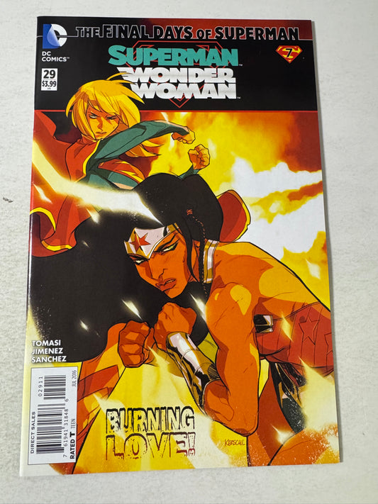 SUPERMAN WONDER WOMAN #29 NM Karl Kerschl Cover