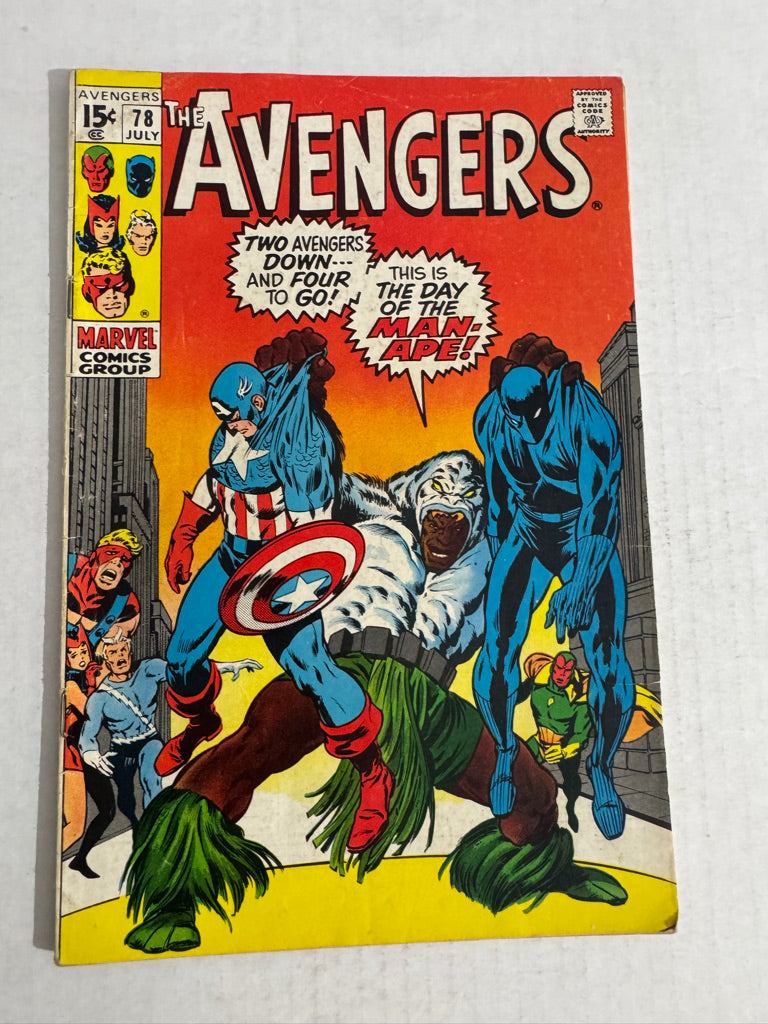 AVENGERS #78 VG 1ST APPEARANCE