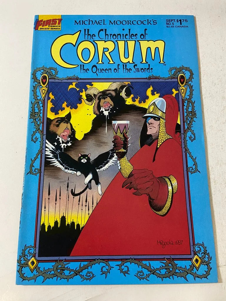 Michael Moorcock's THE CHRONICLES OF CORUM THe Queen of The Swords #5 VF/NM Mike Mignola Cover