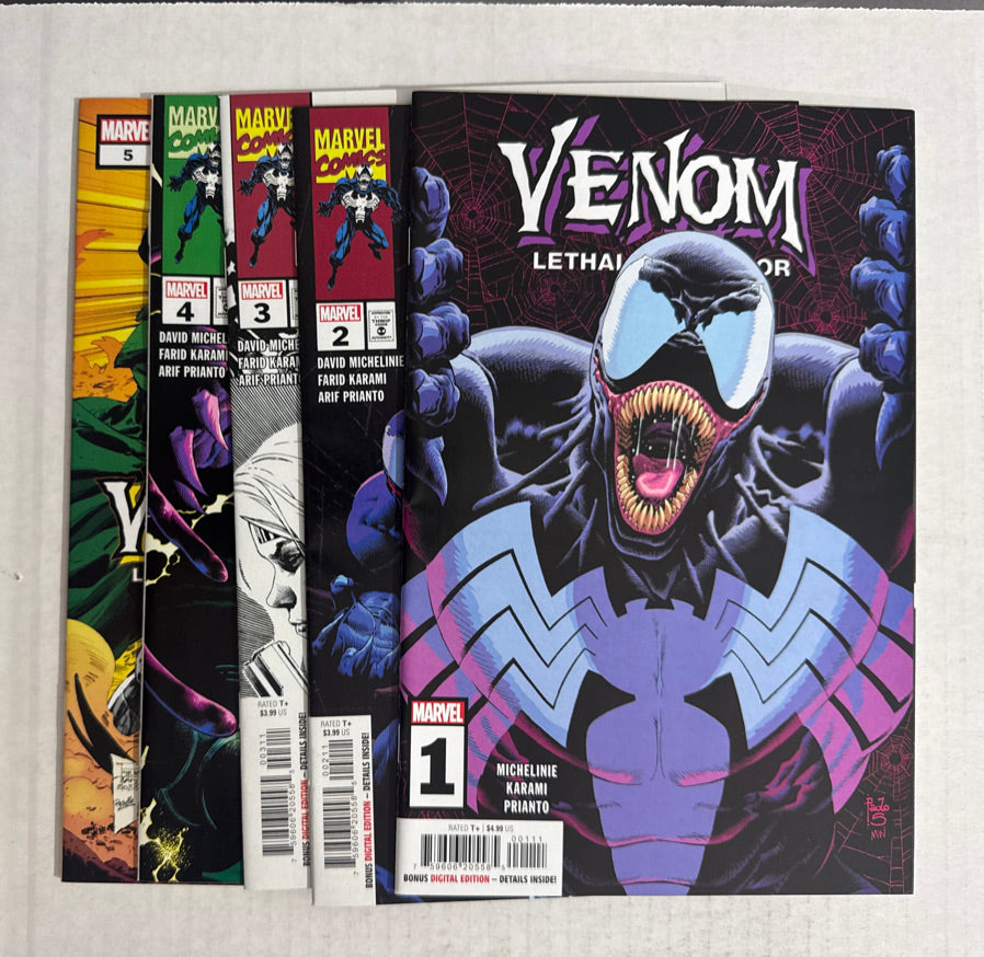 VENOM Lethal Protector Vol 3 #1-5 NM SET