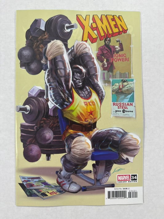 X-MEN #34 NM Alexander Lozano '80s Colossus Variant