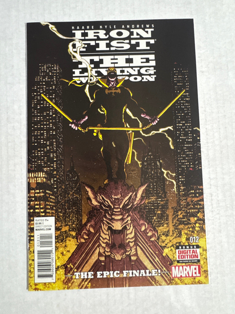IRON FIST THE LIVING WEAPON #12 Kaare Andrews Cover