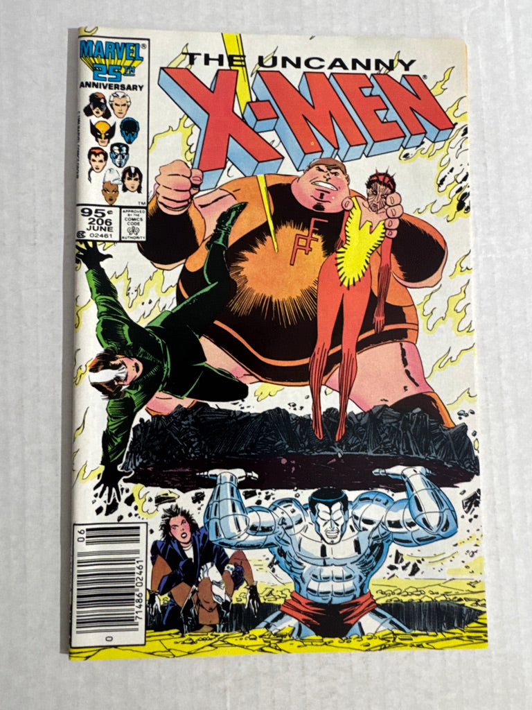 UNCANNY X-MEN #206 NM CANADIAN PRICE VARIANT