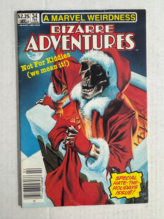 BIZARRE ADVENTURES #34 VG/FN CANADIAN PRICE VARIANT