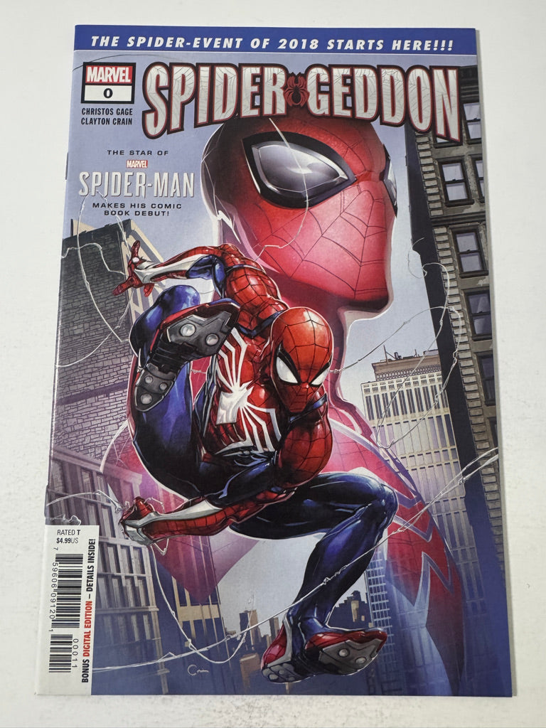 SPIDER-GEDDON #0 NM Clayton Crain Cover 1ST APPEARANCE