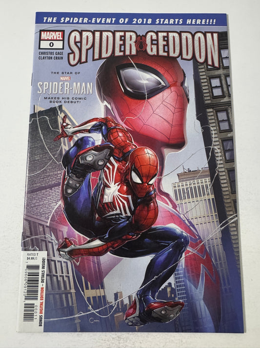 SPIDER-GEDDON #0 NM Clayton Crain Cover 1ST APPEARANCE