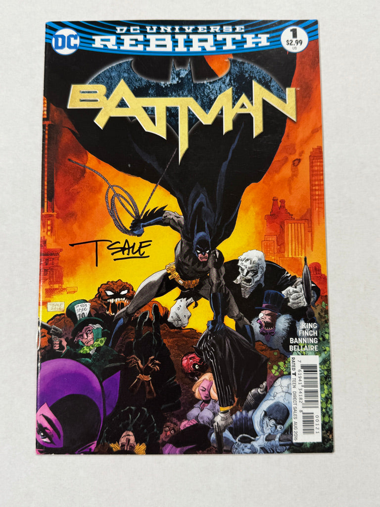 BATMAN #1 Vol 3 NM- Tim Sale Variant SIGNED 1ST APPEARANCE