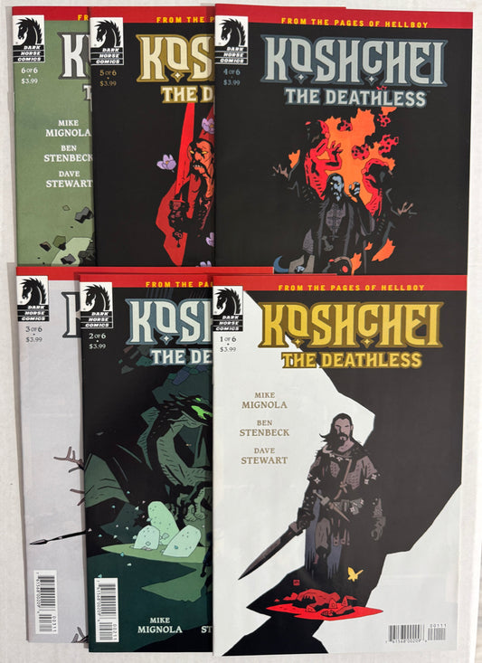 KOSHCHEI THE DEATHLESS #1-6 NM Mike Mignola Cover SET
