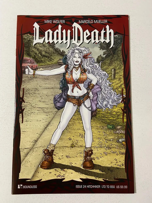 LADY DEATH #24 NM Hitchhiker Variant LTD 850