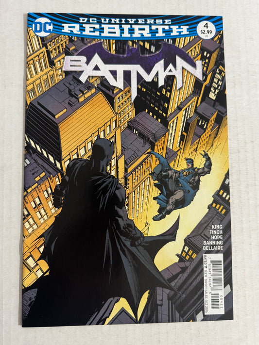 BATMAN #4 Vol 3 NM- David Finch Cover