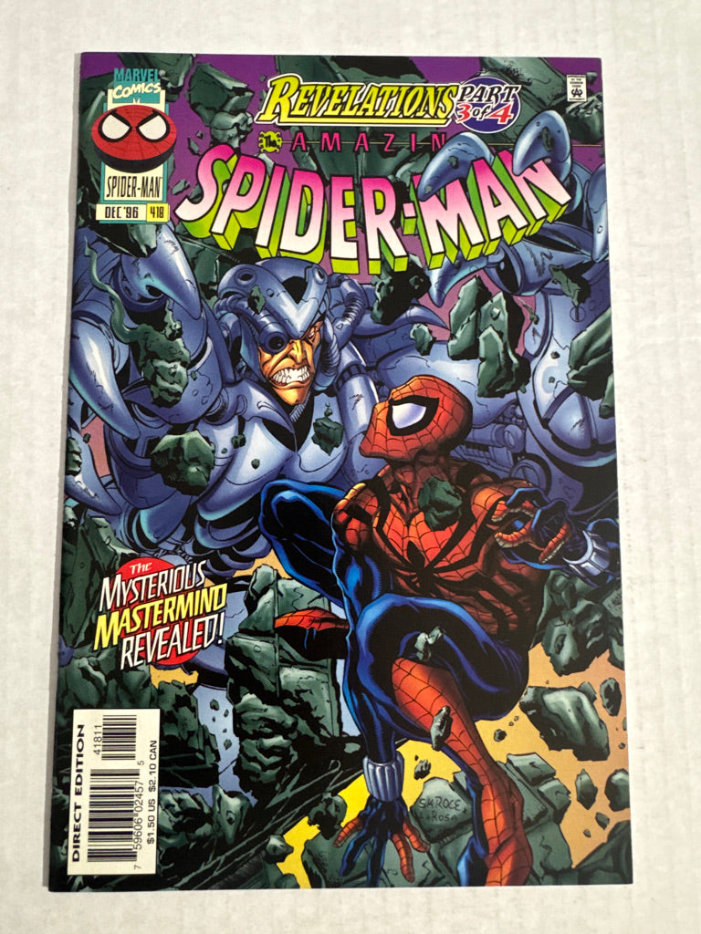 AMAZING SPIDER-MAN #418 NM Steve Skroce Cover