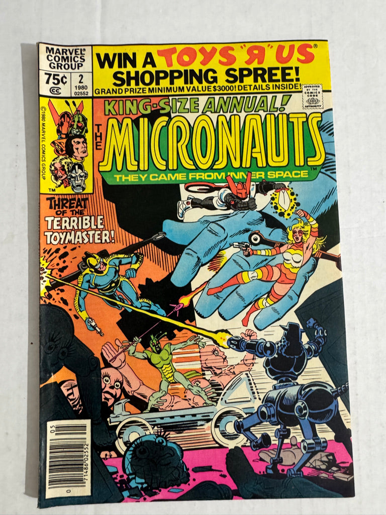 MICRONAUTS ANNUAL #2 VF NEWSSTAND