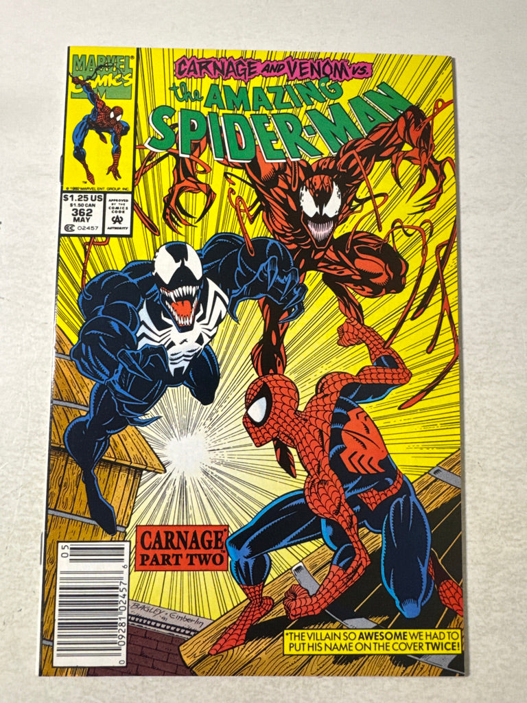 AMAZING SPIDER-MAN #362 NM- NEWSSTAND