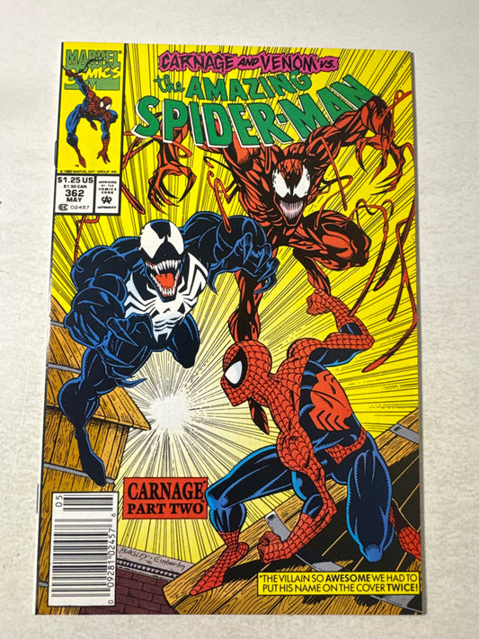 AMAZING SPIDER-MAN #362 NM- NEWSSTAND