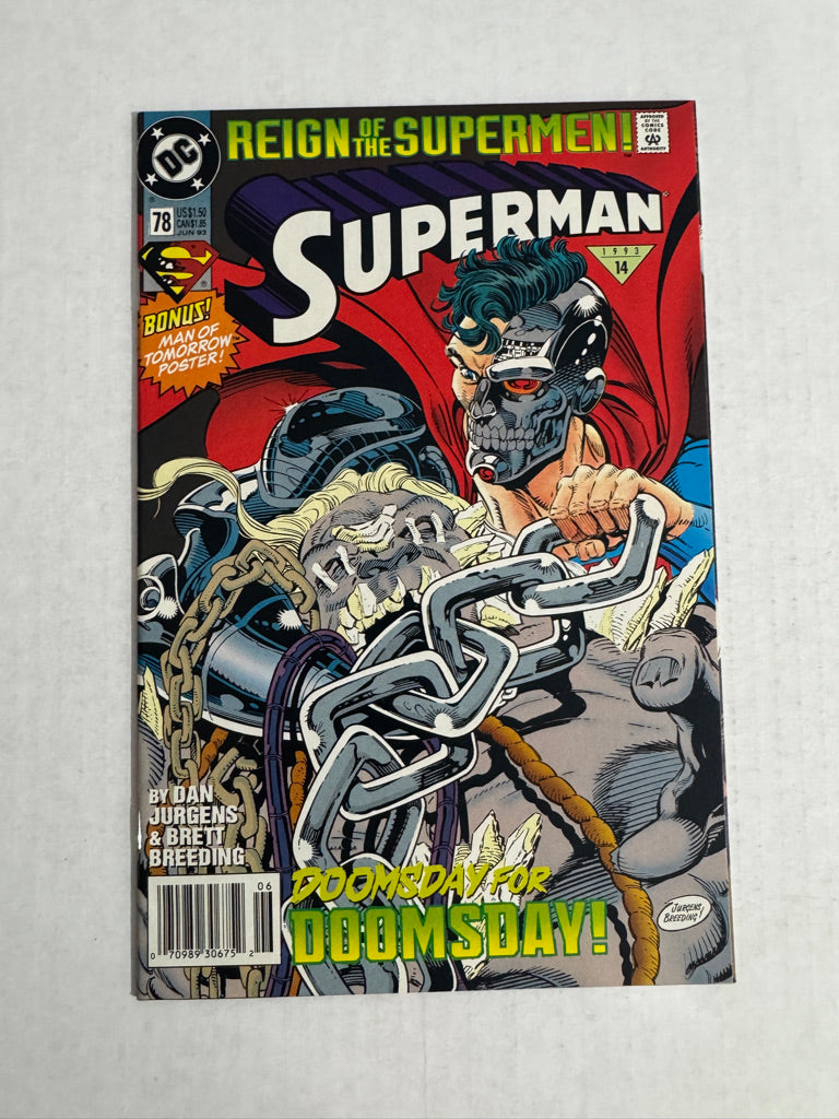 SUPERMAN #78 Vol 2 NM NEWSSTAND