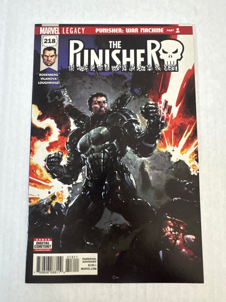 PUNISHER #218 NM Clayton Crain Cover 1ST APPEARANCE