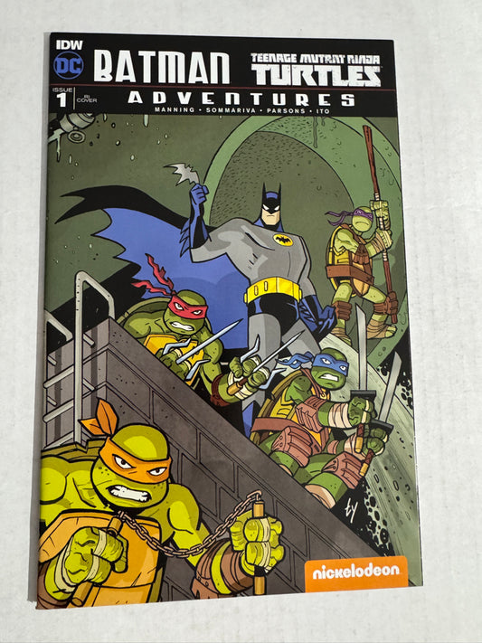 BATMAN TEENAGE MUTANT NINJA TURTLES ADVETURES #1 NM 1:25 Ty Templeton Variant