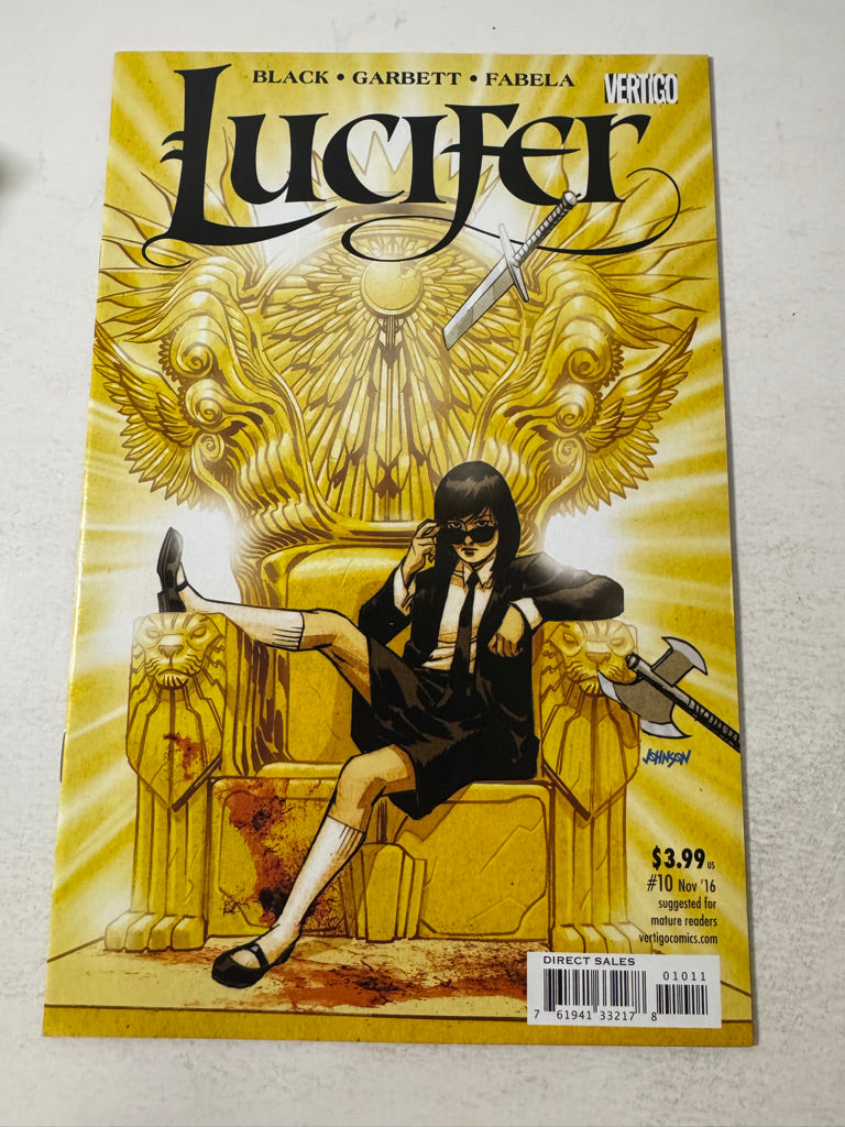 LUCIFER #10 Vol 2 NM Dave Johnson Cover