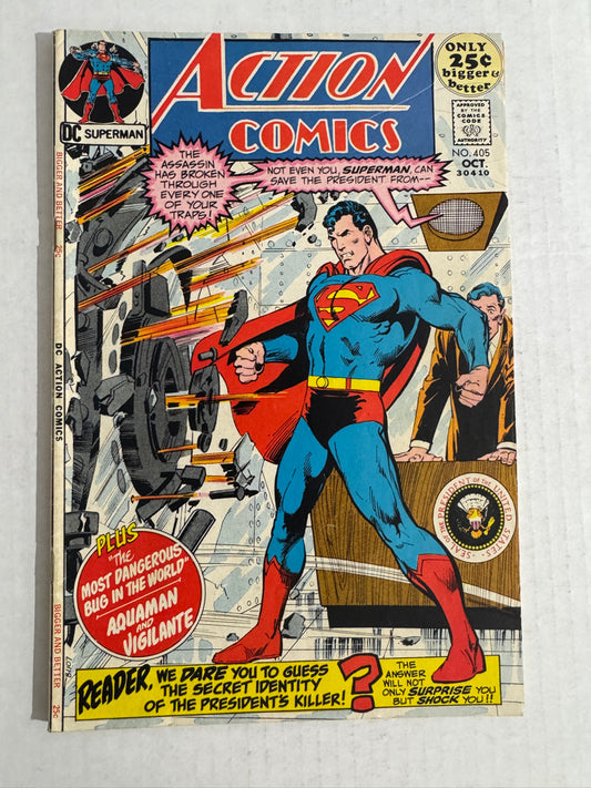 ACTION COMICS #405 FN Neal Adams Cover