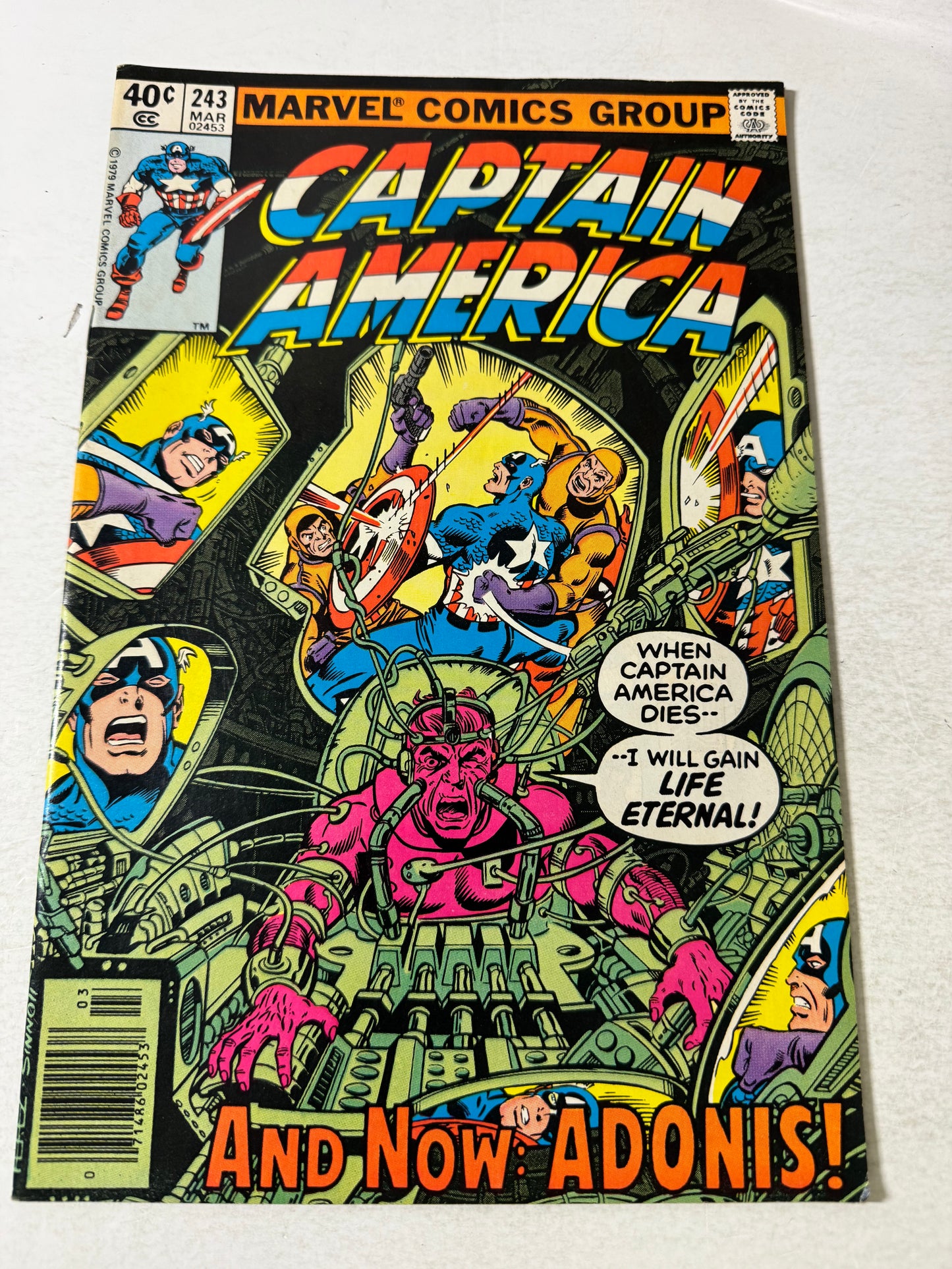 CAPTAIN AMERICA #243 NEWSSTAND George Perez Cover
