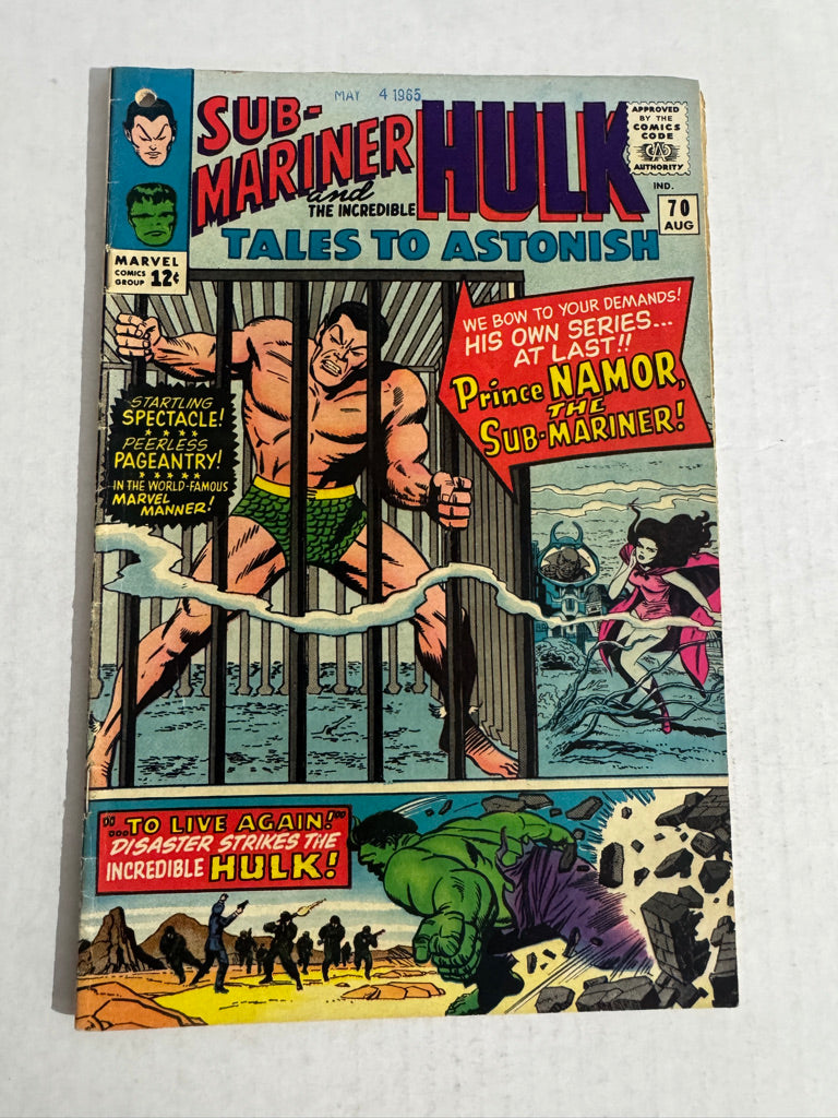 TALES TO ASTONISH #70 GD/VG 1ST APPEARANCE