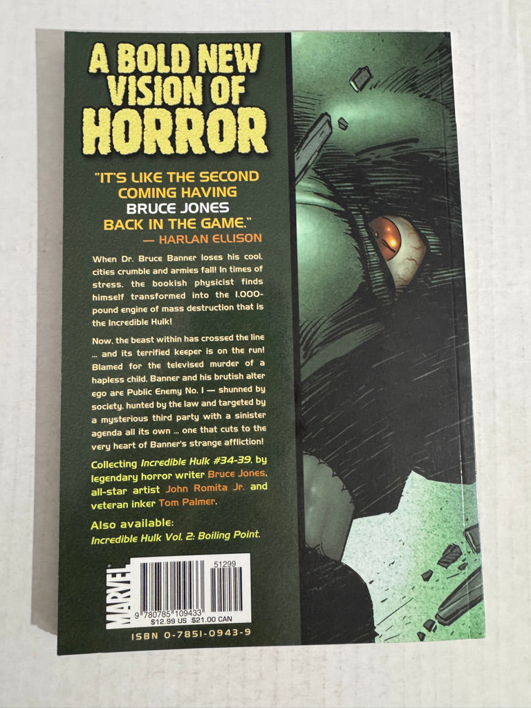 INCREDIBLE HULK Vol 1 Return Of The Monster TPB