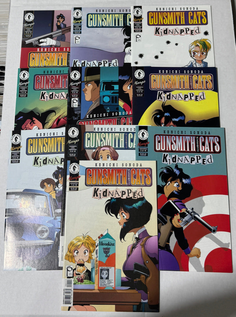 GUNSMITH CATS KIDNAPPED #1-10 NM SET