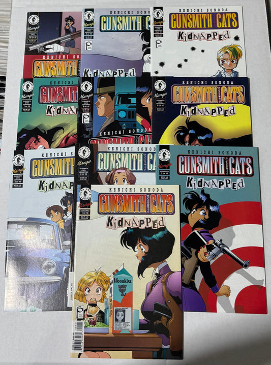 GUNSMITH CATS KIDNAPPED #1-10 NM SET
