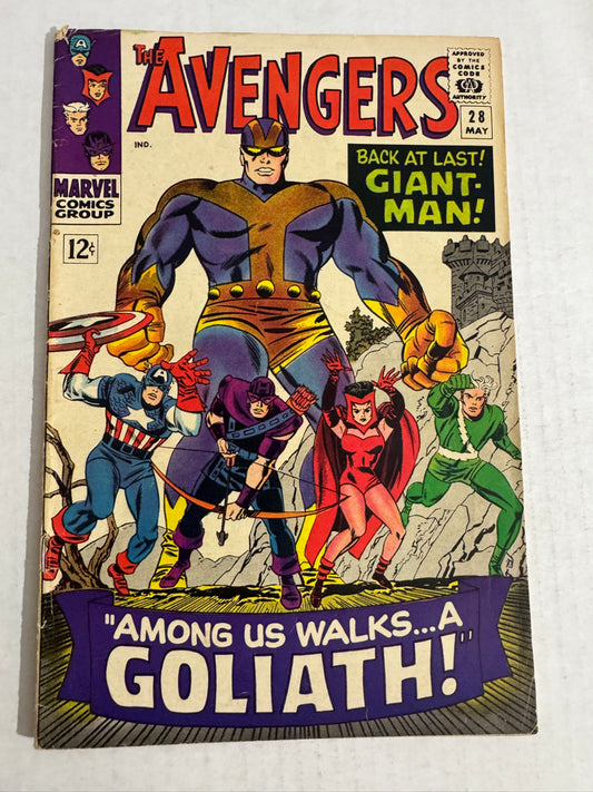 AVENGERS #28 VG 1ST APPEARANCE