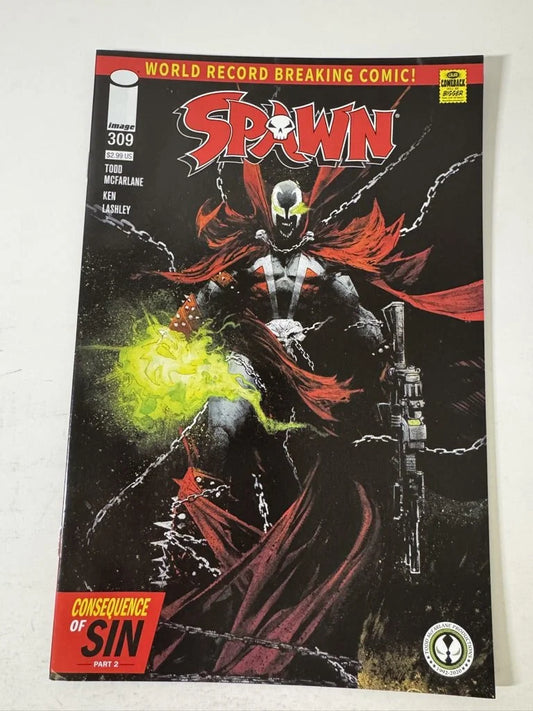 SPAWN #309 NM Gerald Zaffino Variant 1ST APPEARANCE