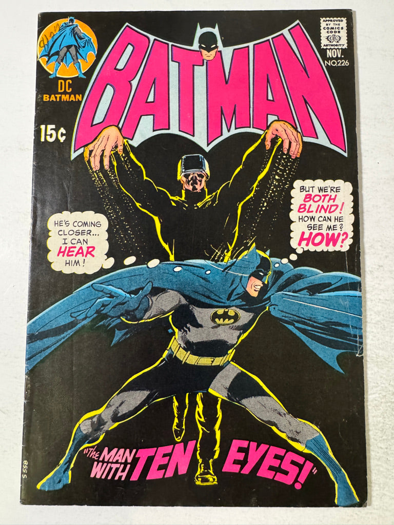 BATMAN #226 VG+ Neal Adams Cover 1ST APPEARANCE