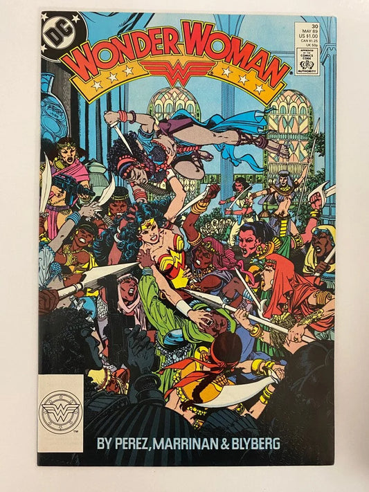 WONDER WOMAN #30 Vol 2 NM- George Perez Cover