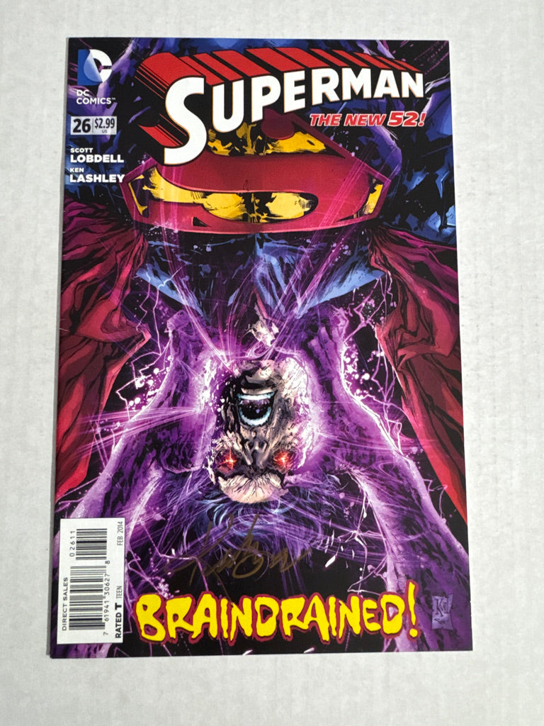 SUPERMAN #26 Vol 3 VF SIGNED by Ken Lashley