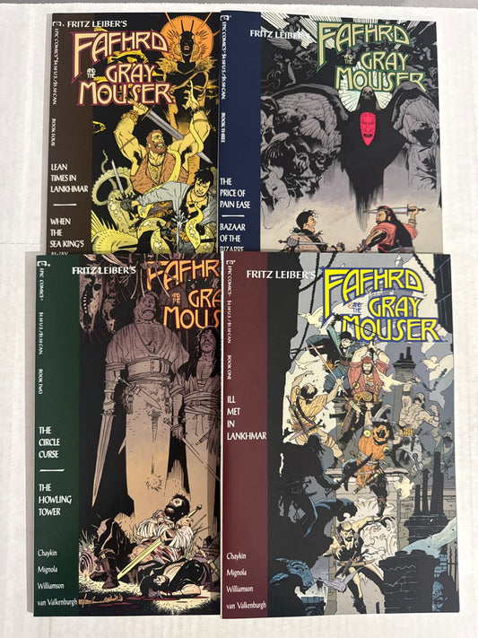 FAFHRD AND THE GRAY MOUSER #1-4 NM Mike Mignola Cover SET