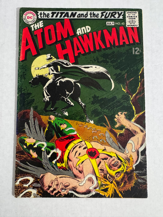 ATOM AND HAWKMAN #43 FR Joe Kubert Cover 1ST APPEARANCE