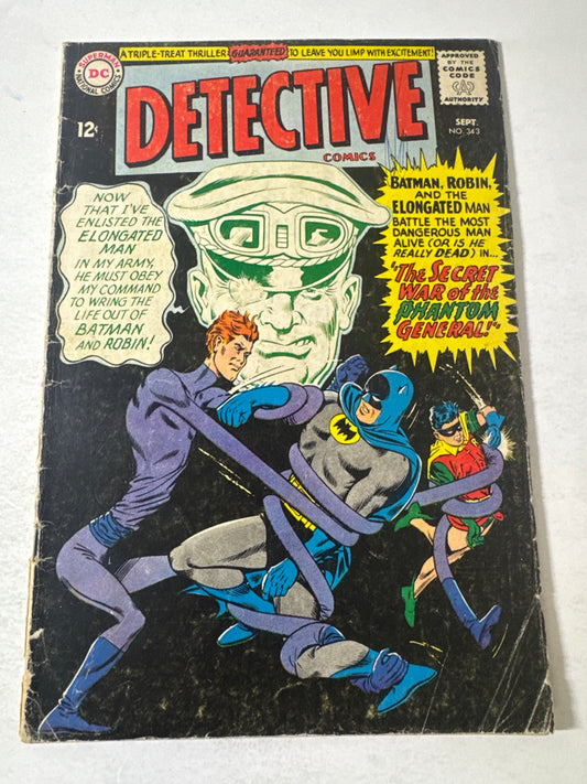 DETECTIVE COMICS #343 GD-