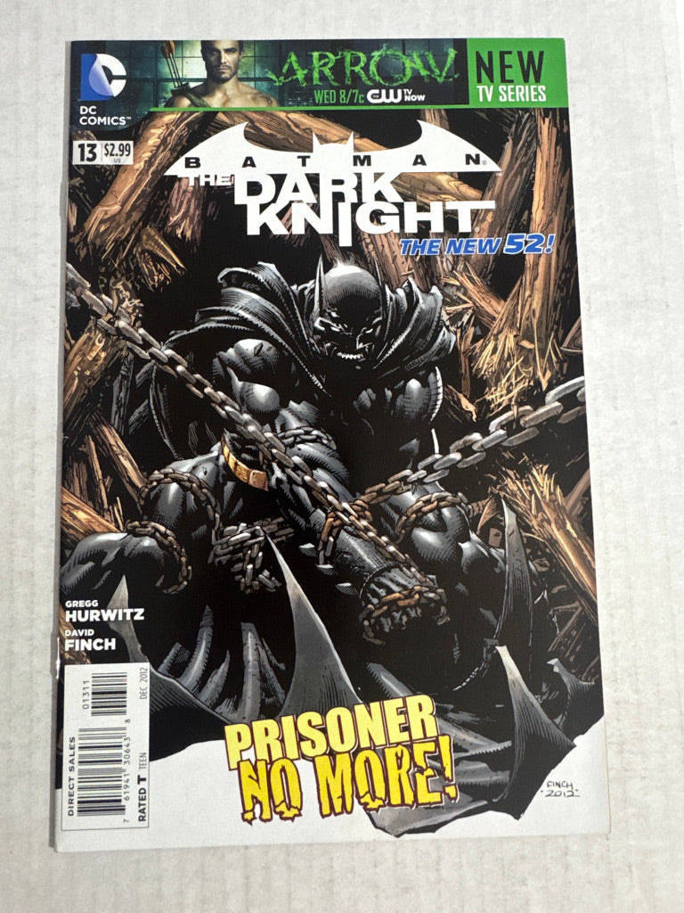 BATMAN THE DARK KNIGHT #13 Vol 2 VF/NM David Finch Cover