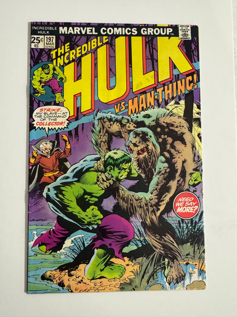 INCREDIBLE HULK #197 FN Bernie Wrightson Cover